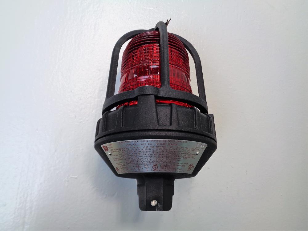 Federal Signal Visual Signal Strobe Light 151XST for Haz. Loc. 120V, Red